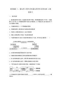 高中生物沪科版 (2019)选修3二、蛋白质工程可改变蛋白质的形状和功能复习练习题