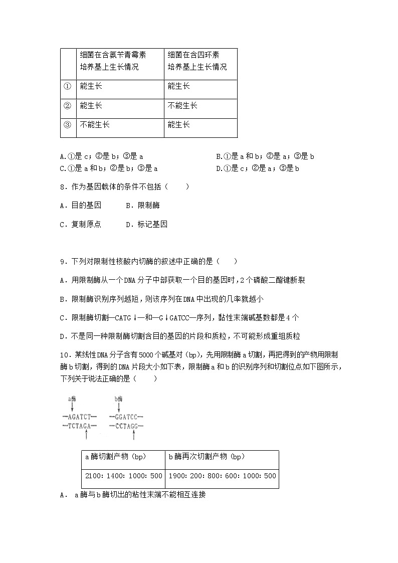 沪教版高中生物选择性必修3三基因工程的基本操作程序随堂作业含答案第3页