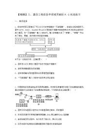 高中生物沪科版 (2019)选修3三、基因工程在医学领域贡献巨大同步训练题