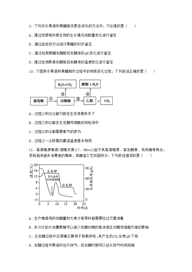 沪教版高中生物选择性必修3防止杂菌污染的技术同步作业含答案4第3页