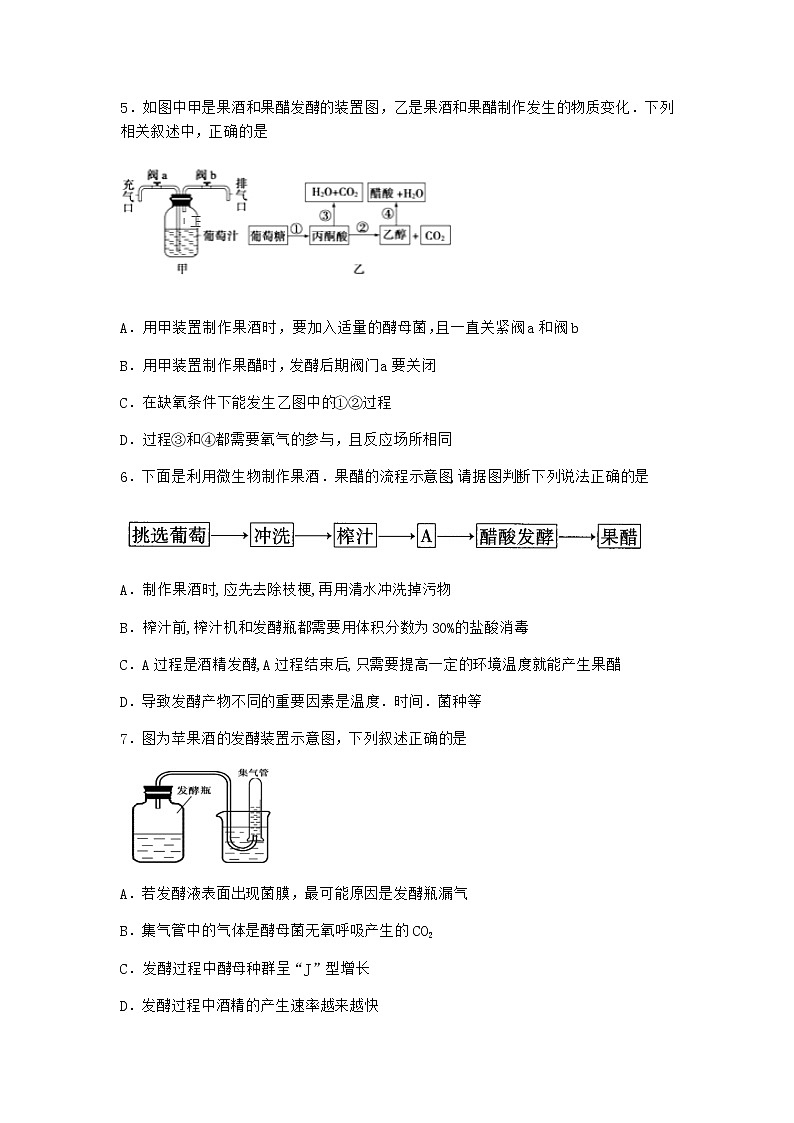 沪教版高中生物选择性必修3从微生物群体中分离出目标微生物课时作业含答案1第2页