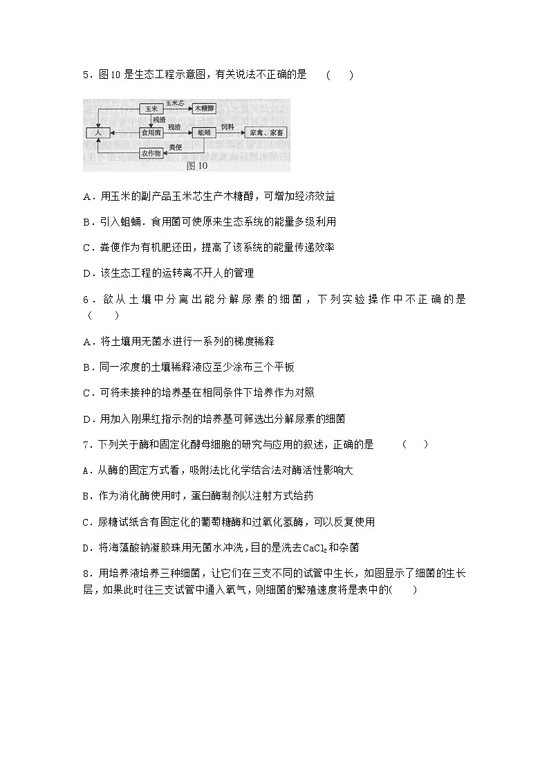 沪教版高中生物选择性必修3培养特定微生物课时作业含答案202