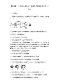 高中生物沪科版 (2019)选修3一、胚胎形成经过了受精及早期发育等过程同步练习题