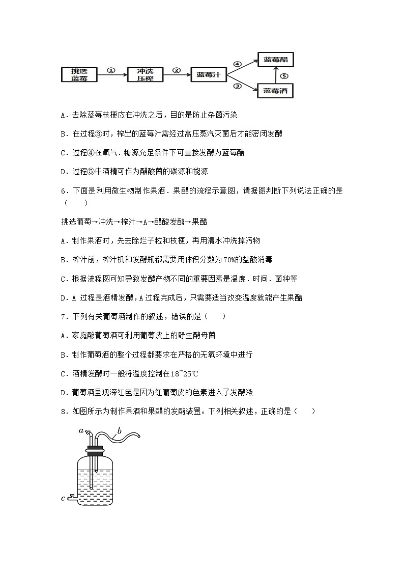 沪教版高中生物选择性必修3防止杂菌污染的技术作业含答案8第2页