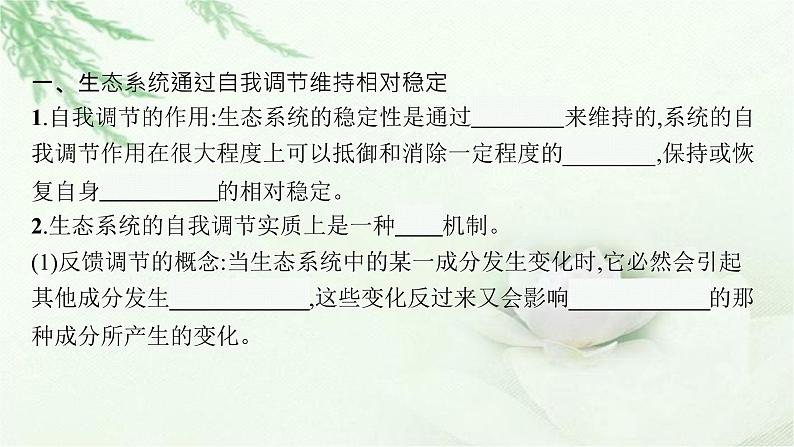 北师大版高中生物选择性必修二生态系统稳定性的维持课件06