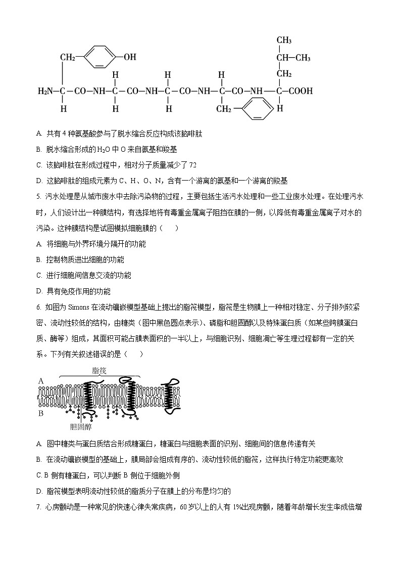 湖南省邵阳市2022-2023学年高一下学期第一次联考生物试题无答案第2页