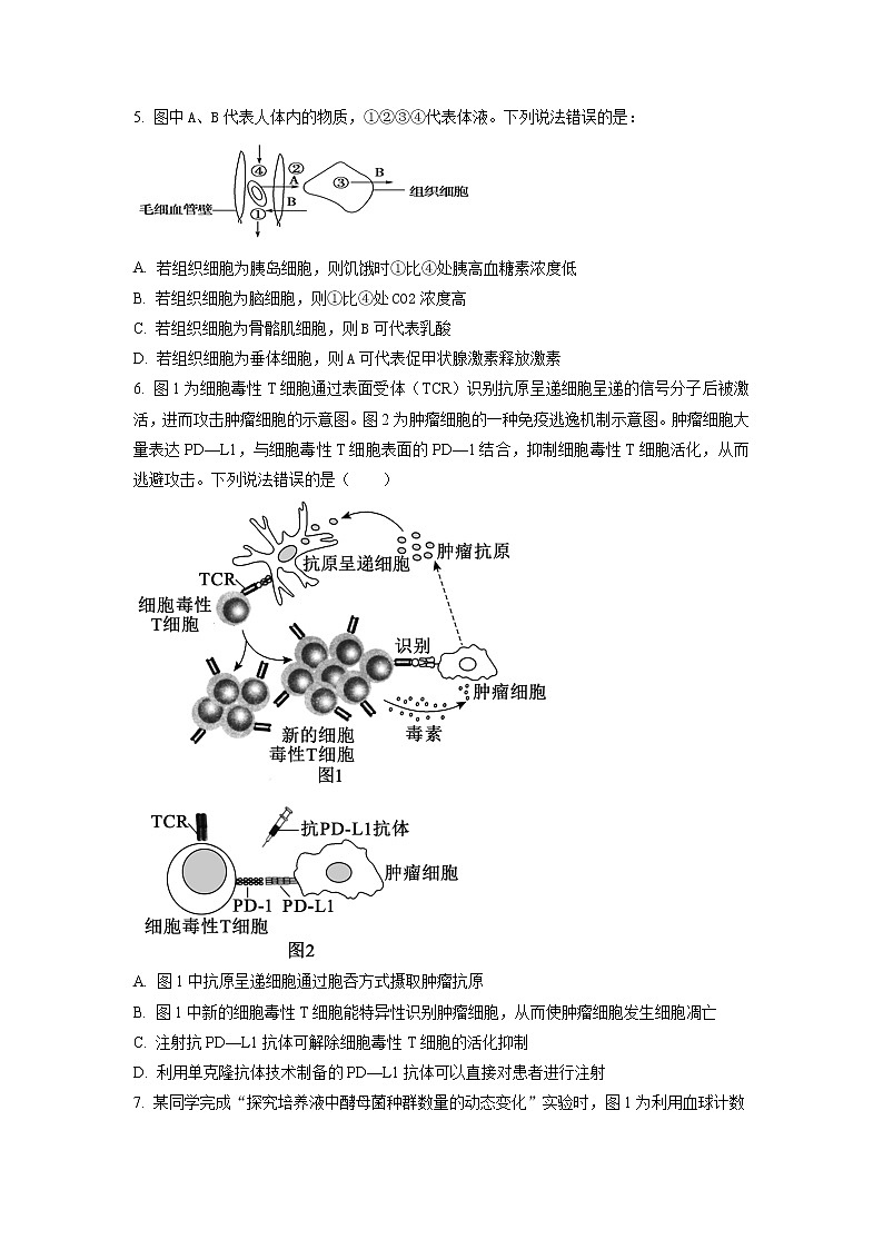 天津市咸水沽一中2022-2023学年高三上学期期末质量检测生物试题第2页