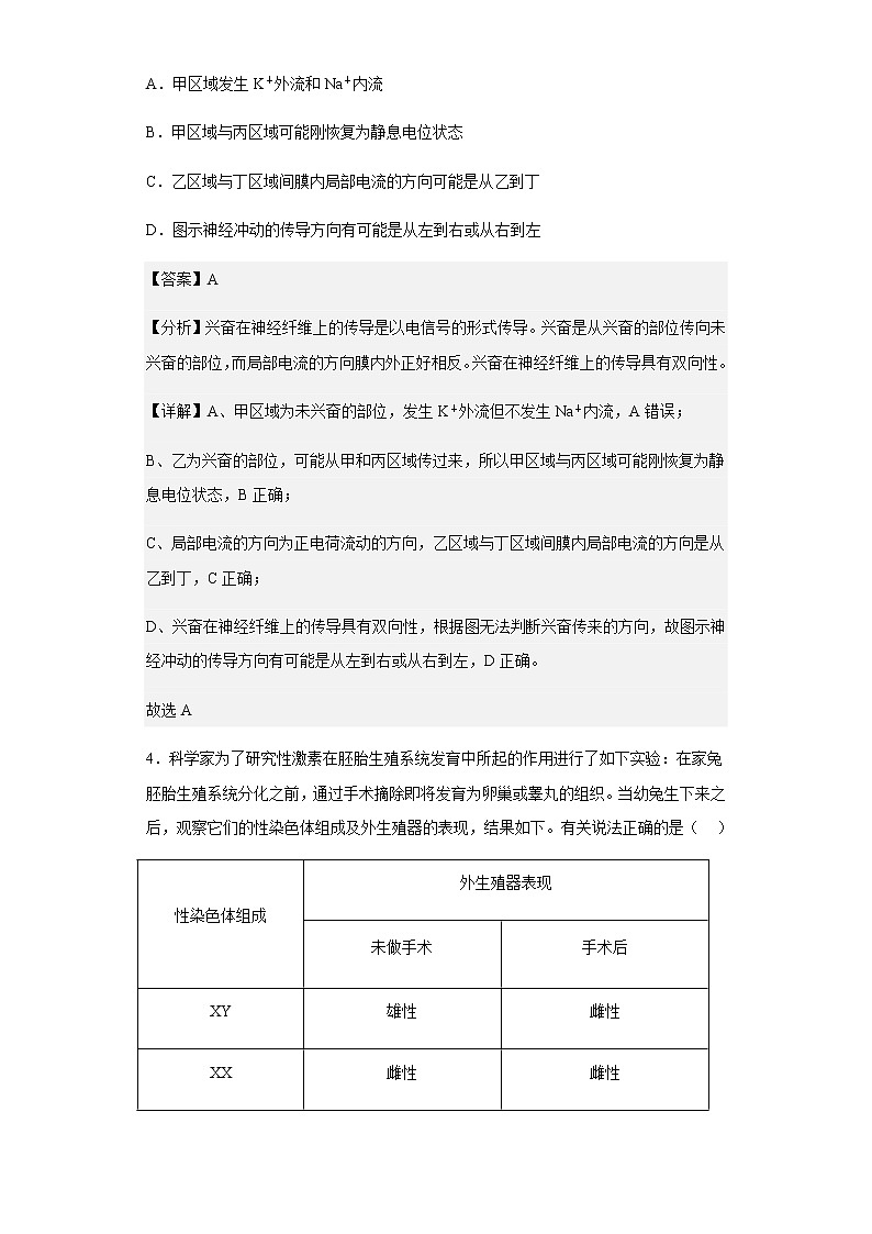 2022-2023学年湖南省长沙市长郡中学高二上学期第三次月考生物试题含解析03