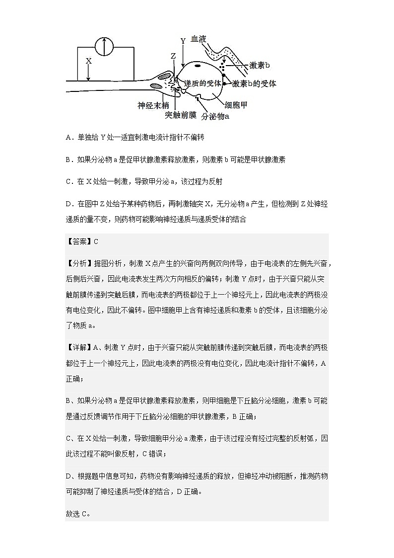 2022-2023学年湖南省长沙市湖南师范大学附中高二上学期第二次大练习生物试题含解析第3页