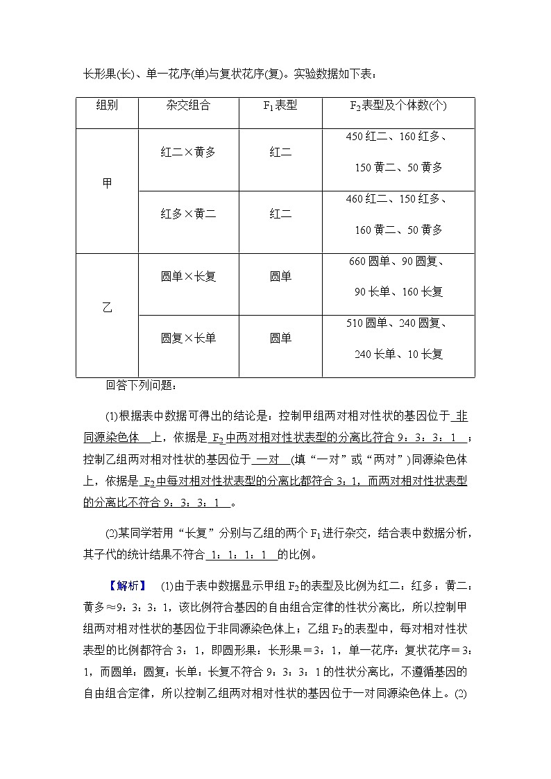 2023届高考生物二轮复习非选择题规范练2含答案第2页