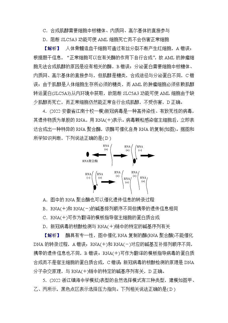 2023届高考生物二轮复习选择专题练2含答案第2页