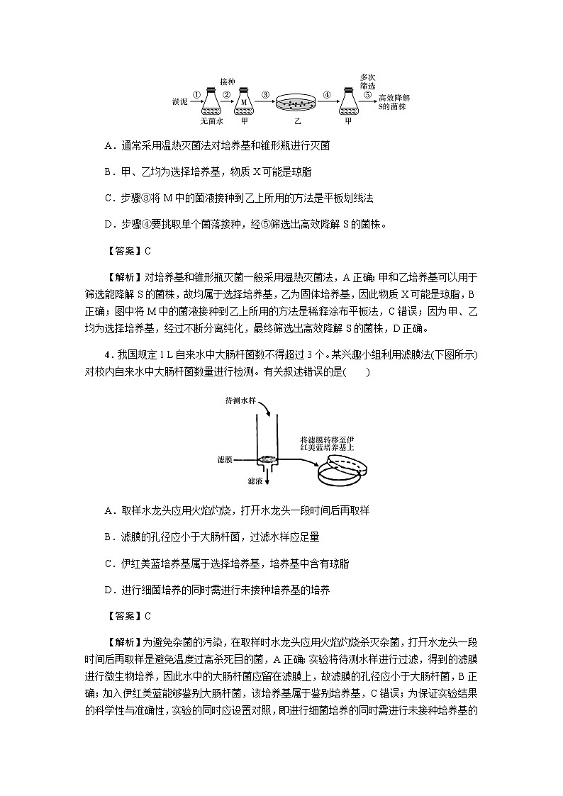 2023届高考生物二轮复习发酵工程作业含答案第2页