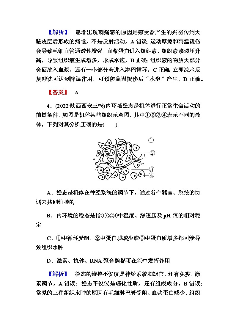 2023届高考生物二轮复习机体的稳态与免疫作业含答案03