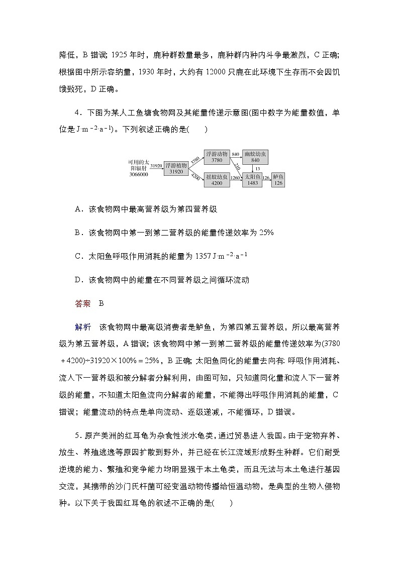 2023届高考生物二轮复习生物与环境作业含答案2第3页