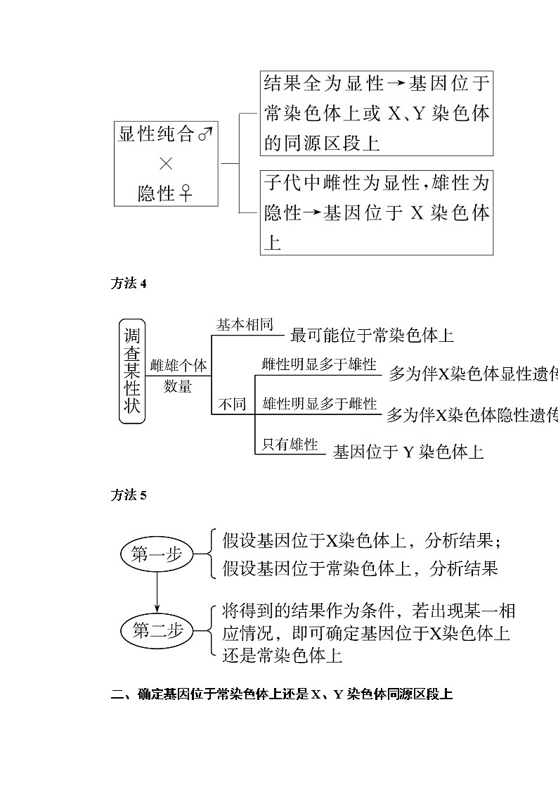 2023届高考生物二轮复习实验探究一判断基因位置的探究实验学案02