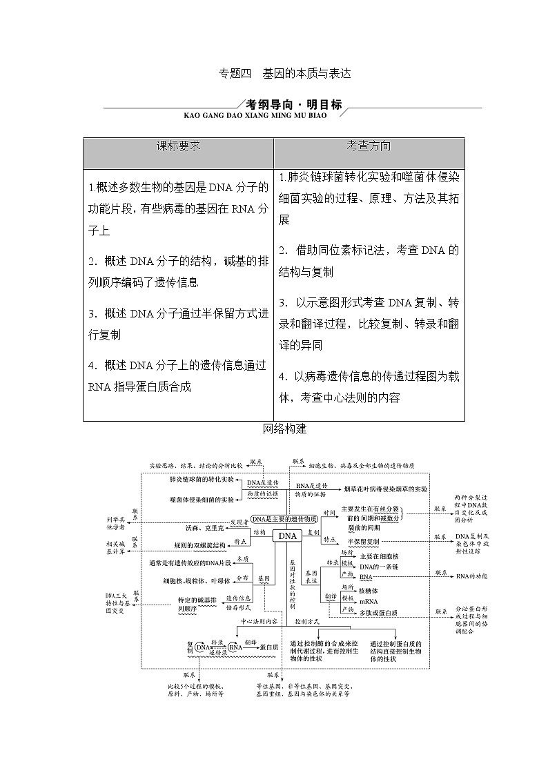 2023届高考生物二轮复习DNA是主要的遗传物质学案含答案第1页
