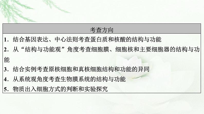 2023届高考生物二轮复习细胞的物质基础和结构基础课件第5页