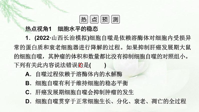 2023届高考生物二轮复习热点突破7课件第3页