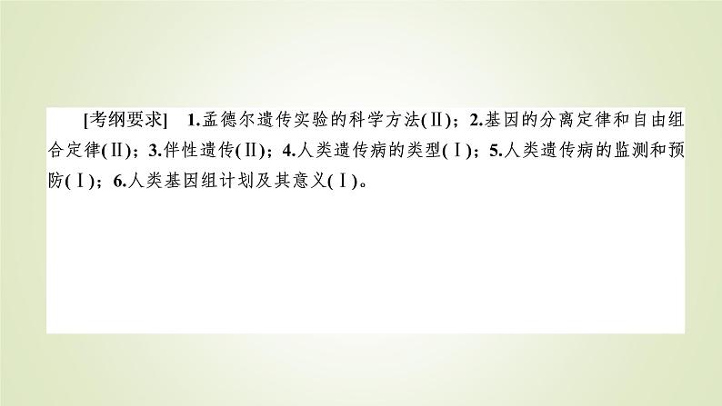 2023届高考生物二轮复习孟德尔定律与伴性遗传及遗传病课件第3页