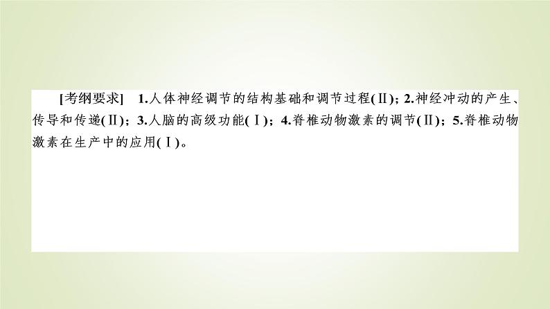 2023届高考生物二轮复习神经调节和体液调节课件03