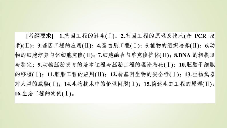 2023届高考生物二轮复习现代生物科技专题课件03