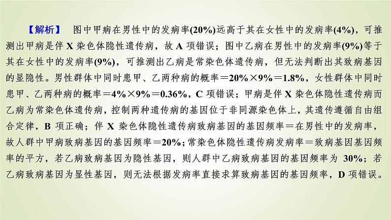 2023届高考生物二轮复习考前增分策略柱形图解类课件第6页