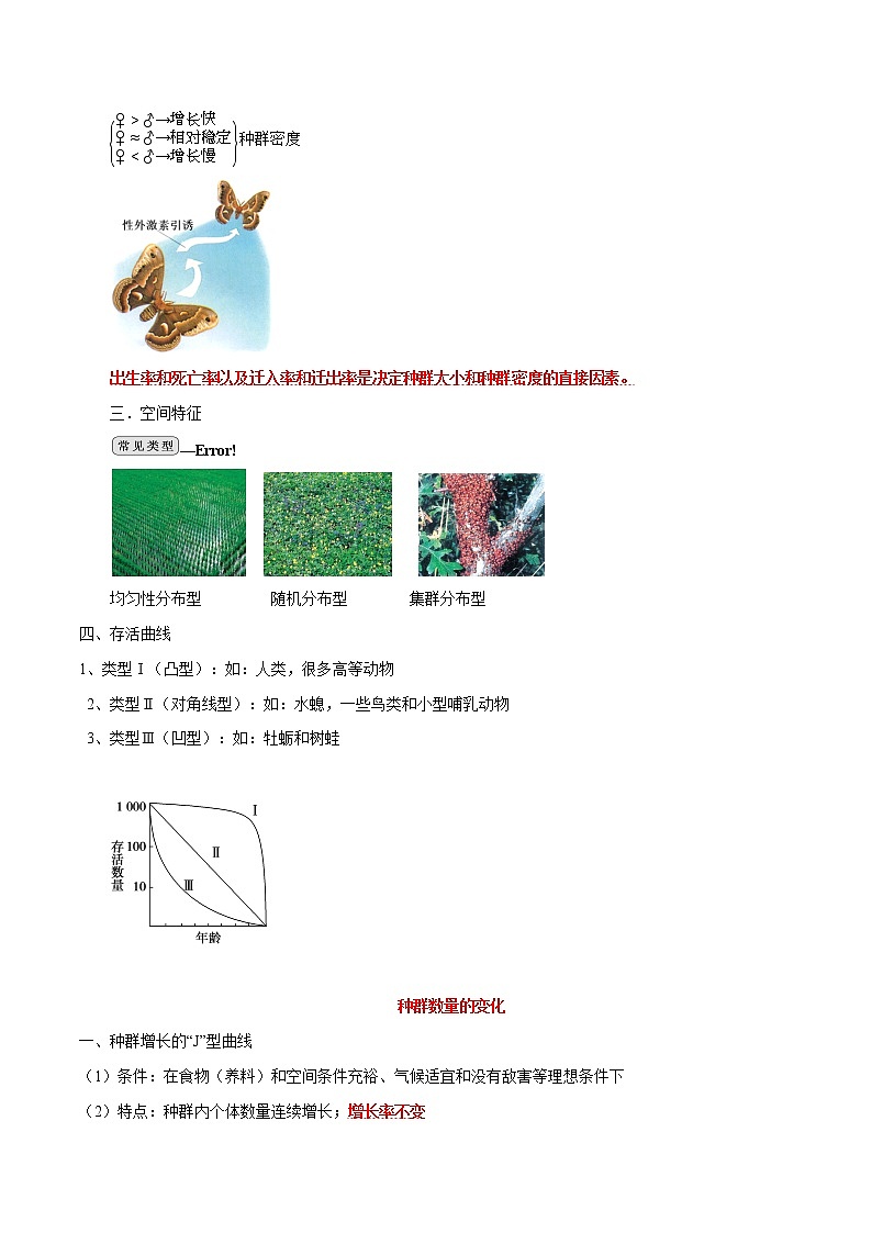 高中生物专题17 种群和群落-2021年高考生物一轮复习知识点梳理与归纳第3页