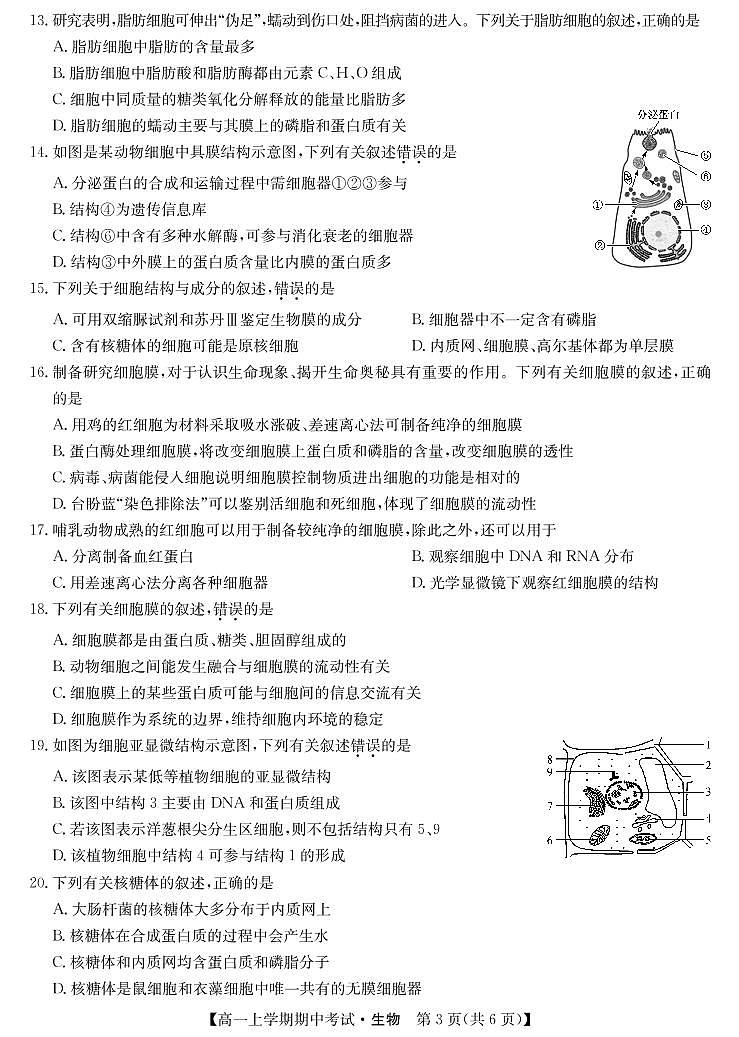 201191D-生物第3页