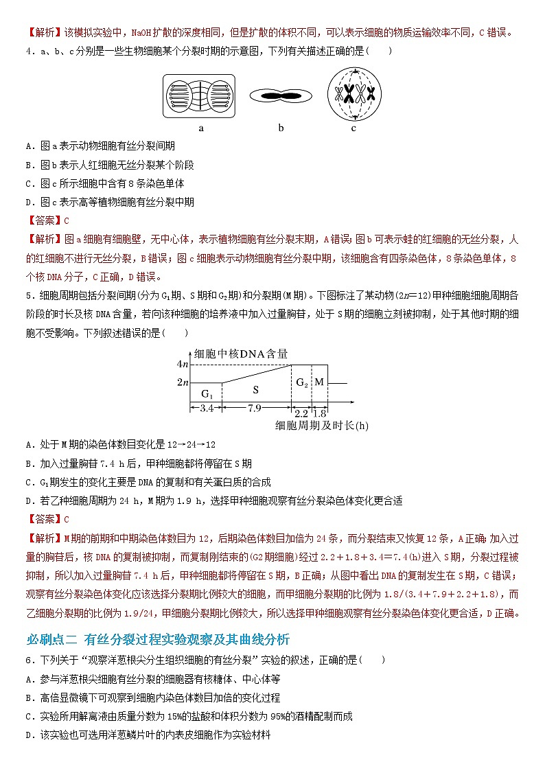 必刷04 细胞的生命历程（共36题）-【百题大过关】2023年高考生物总复习高频考点+常考题型必刷题（解析版）第2页