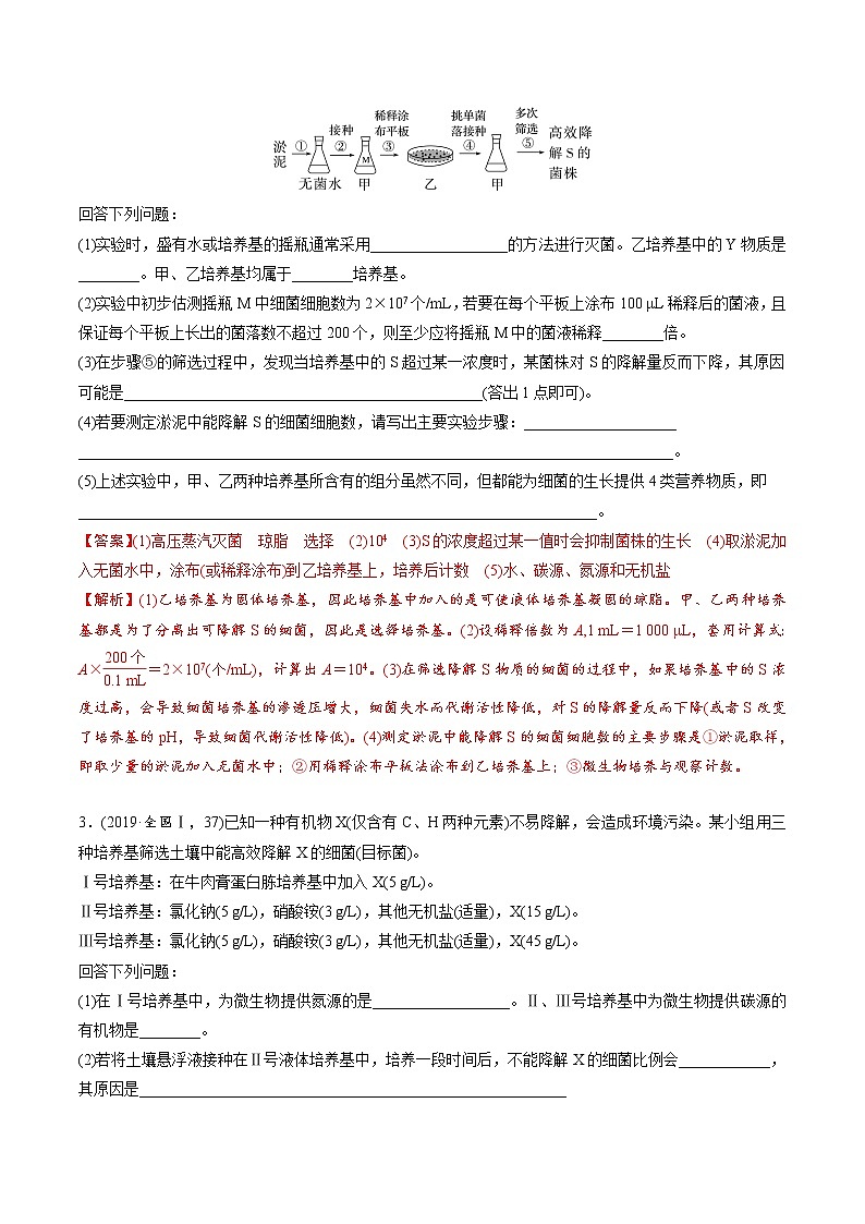 必刷22 微生物的培养与利用（共30题）-【百题大过关】2023年高考生物总复习高频考点+常考题型必刷题（解析版）第2页