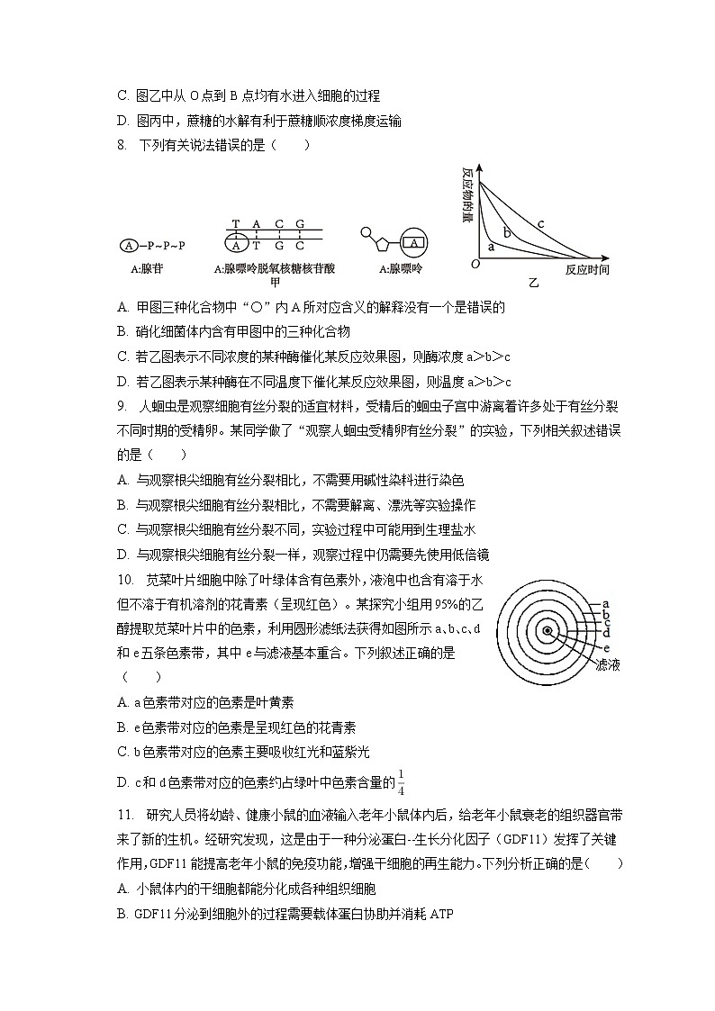 2021-2022学年辽宁省名校联盟高一（下）联考生物试卷（3月份）（含答案解析）第3页