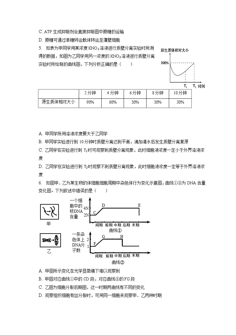 2021-2022学年山西省长治一中高一（下）第四次月考生物试卷（含答案解析）第2页