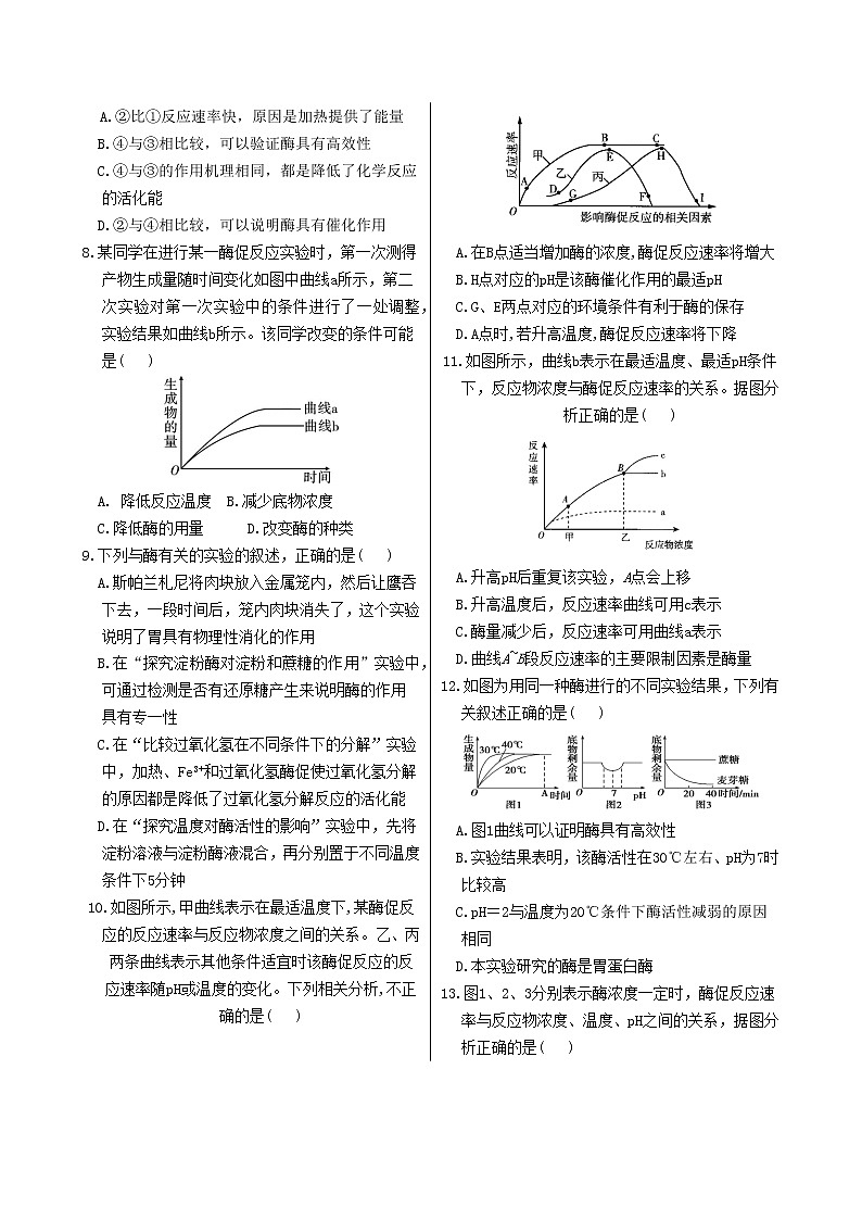 第5章 第1节 降低化学反应活化能的酶第2页