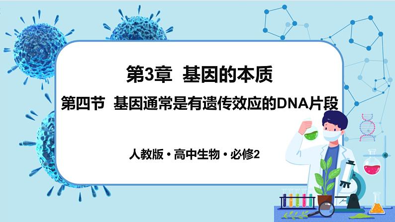 3.4《基因通常是有遗传效应的DNA片段》课件PPT+同步练习（含答案）01