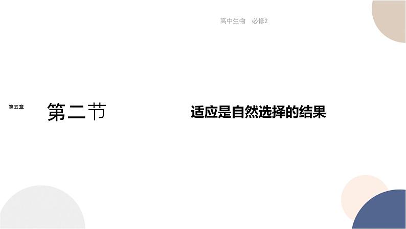 第五章- 第二节 适应是自然选择的结果（课件PPT）01