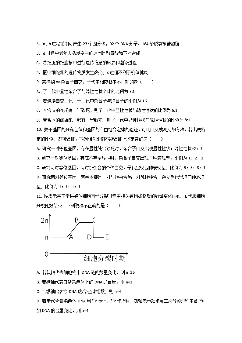 2021-2022学年河南省安阳市滑县高二下学期期末考试生物试题含答案第3页