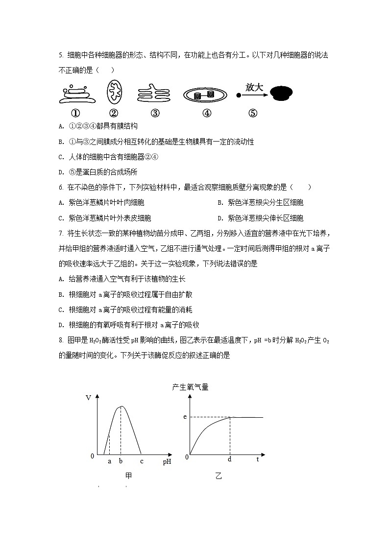 2021-2022学年河南省开封市祥符高级中学高二下学期开学考试生物试题含答案02