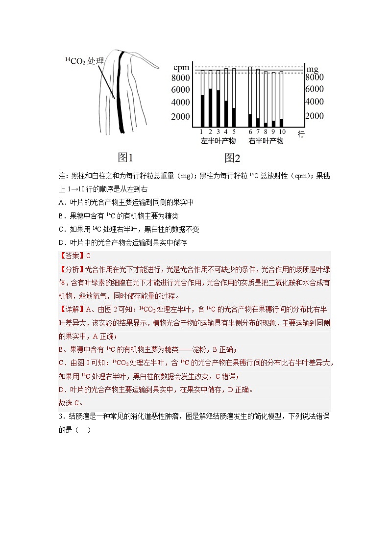 黄金卷02-【赢在高考·黄金8卷】备战2023年高考生物模拟卷（全国卷）（解析版）第2页