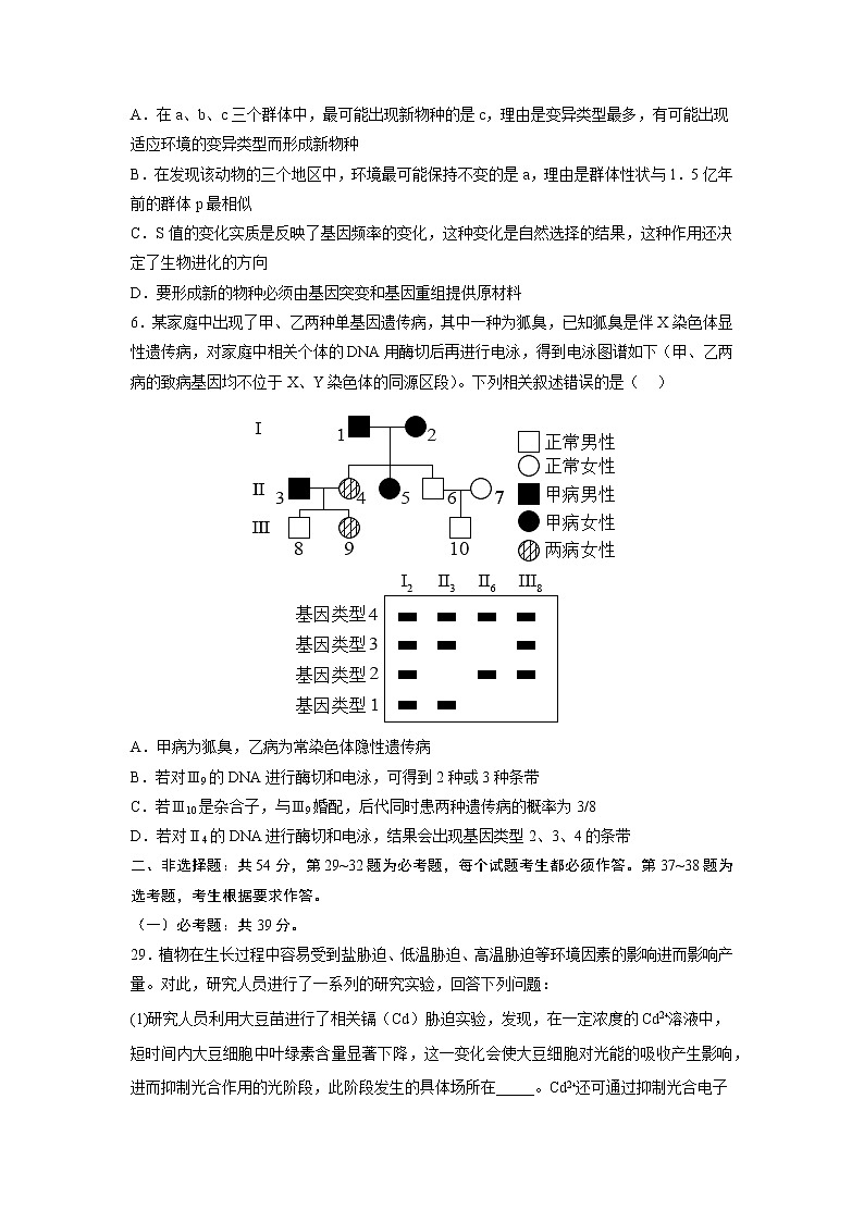 黄金卷03-【赢在高考·黄金8卷】备战2023年高考生物模拟卷（全国卷）03