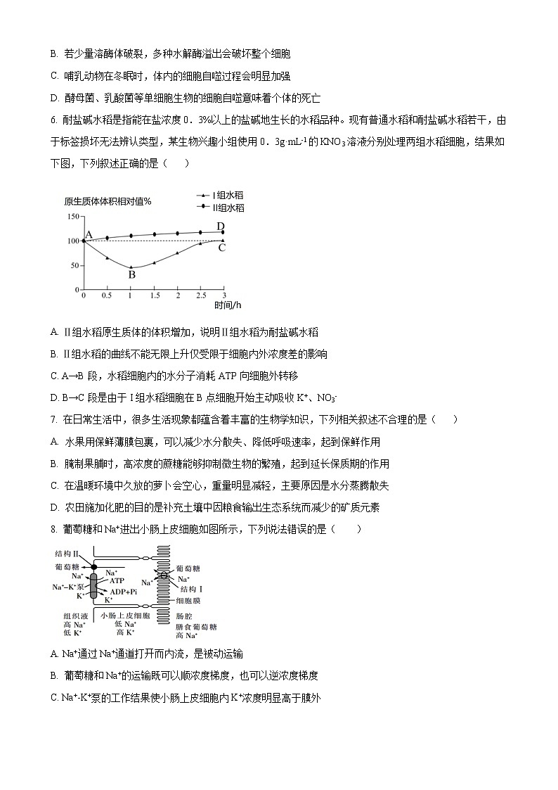 内蒙古赤峰二中2021-2022学年高二下学期第二次月考生物试题无答案第2页