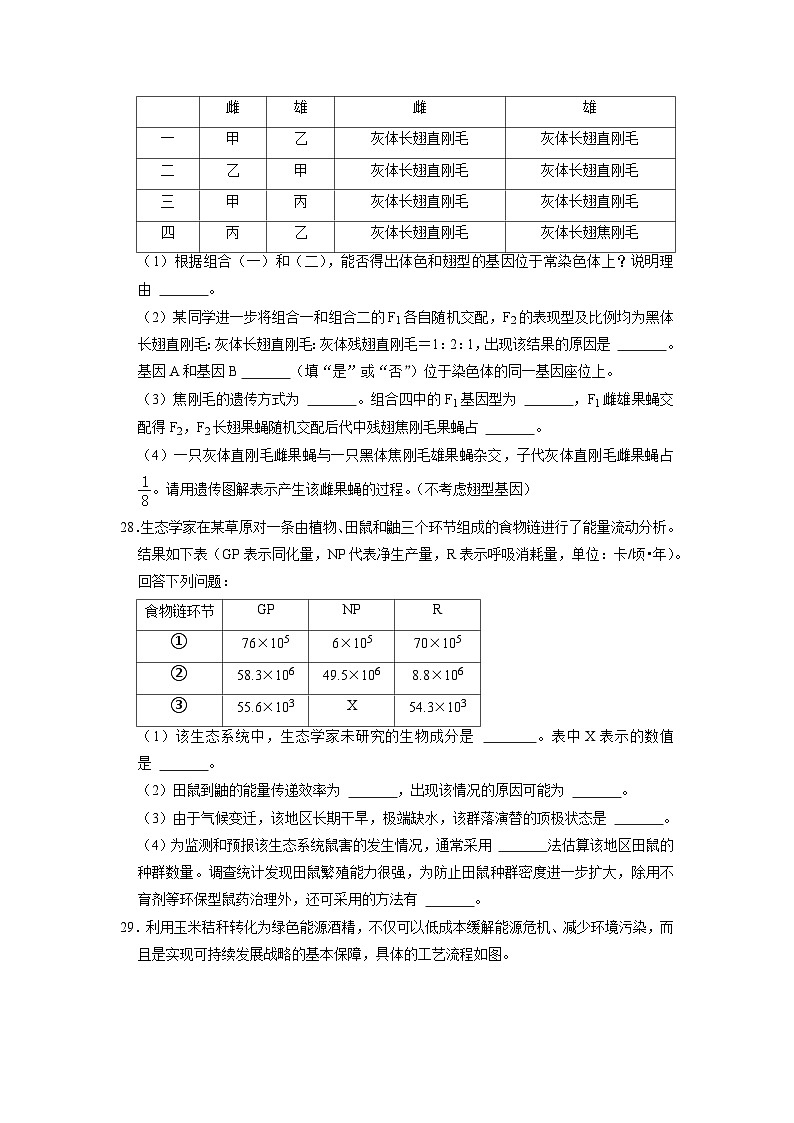 预测卷03——【备考2023】高考生物大题精练 （浙江专用）（原卷版）第2页