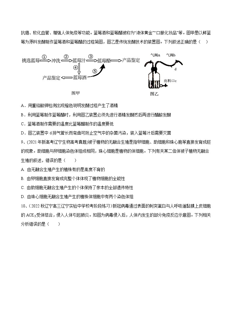 卷04——【备考2023】高考生物真题重组卷（辽宁卷）（含解析）03