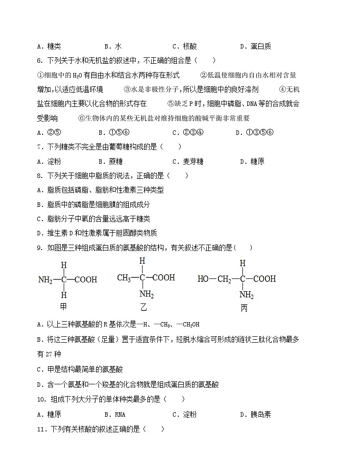 内蒙古呼伦贝尔市满洲里市第一中学2022-2023学年高一下学期第一次月考生物试题02