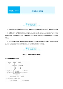 高中生物高考 2021届高考二轮精品专题十一 种群和群落 教师版