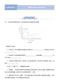 高中生物高考 2021届高三大题优练2 细胞代谢及其应用 学生版