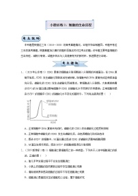 高中生物高考 2021届小题必练7  细胞的生命历程 学生版