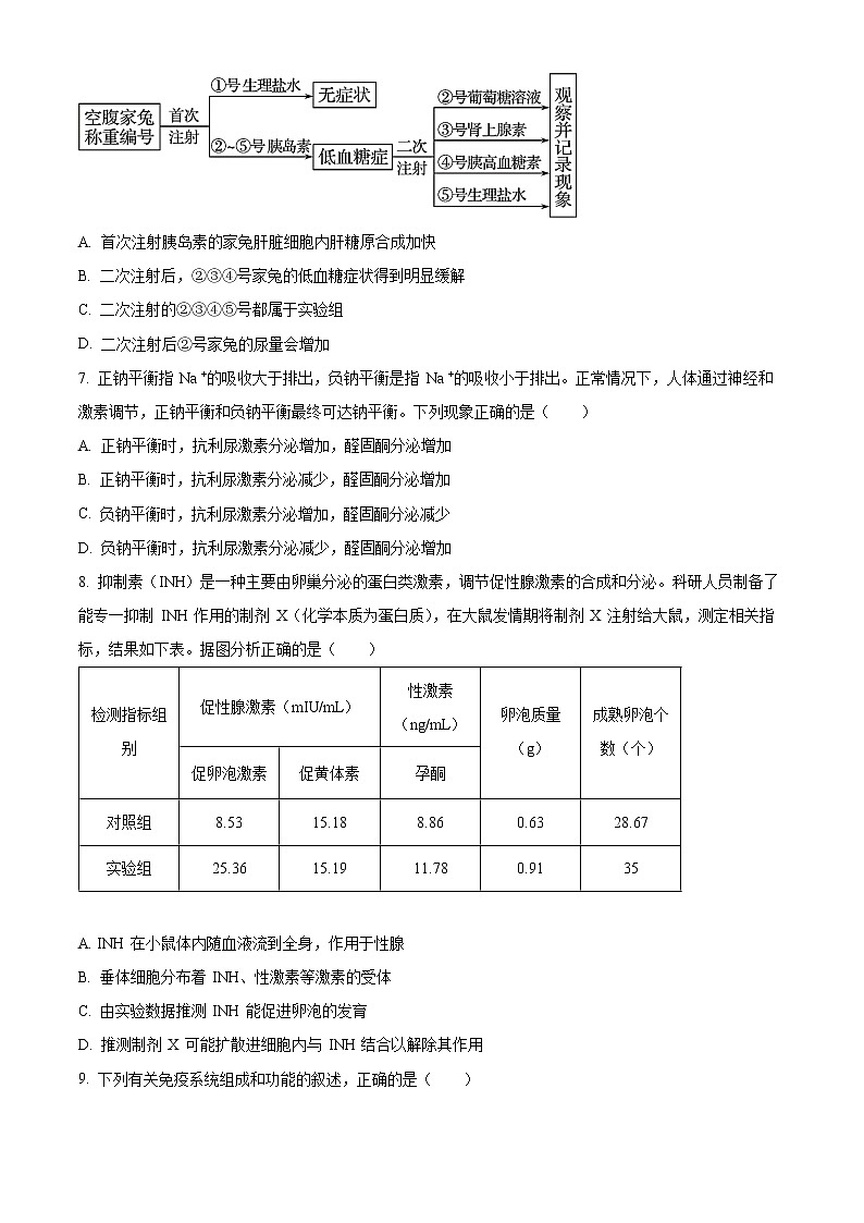 2023六安一中高二上学期期末考试生物含答案03