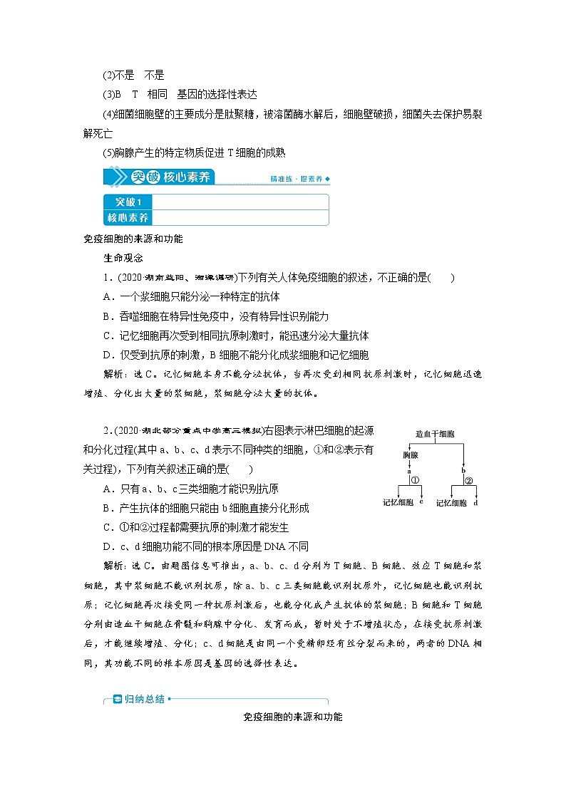 高中生物高考6　第八单元　第26讲　免疫调节 试卷03