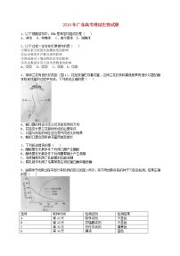 高中生物高考2014年普通高等学校招生全国统一考试理综生物试题（广东卷，无答案）