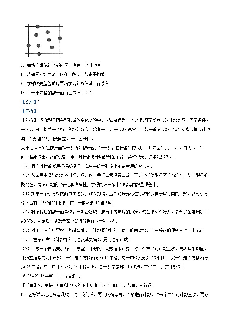 2022常州八校高二下学期期中调研生物试题含解析03